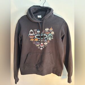 Port & Company Black Graphic Shark-themed Hoodie